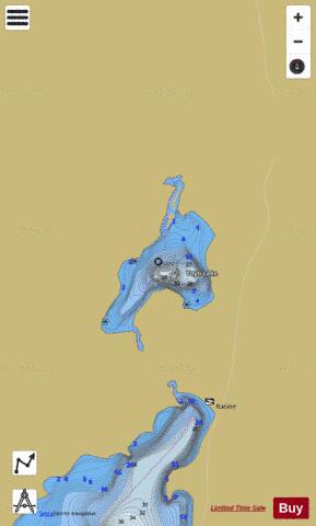 Yoyo Lake depth contour Map - i-Boating App
