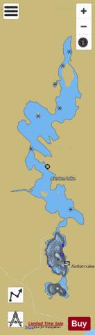 Austen Lake depth contour Map - i-Boating App