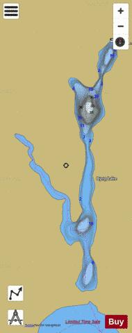 Lake Byng depth contour Map - i-Boating App