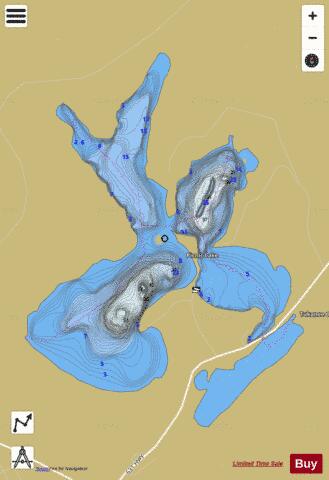 Picnic Lake depth contour Map - i-Boating App
