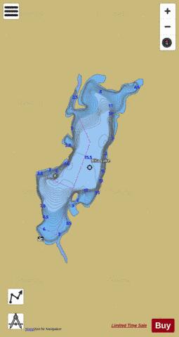 Rita Lake depth contour Map - i-Boating App