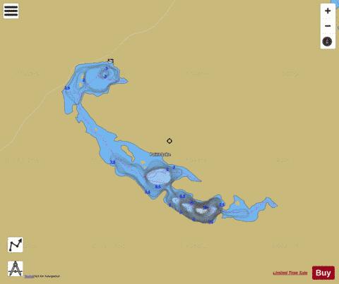 Paint Lake depth contour Map - i-Boating App