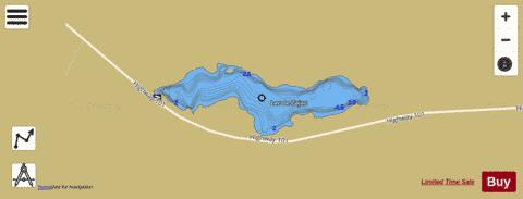 Lac de Zajac depth contour Map - i-Boating App