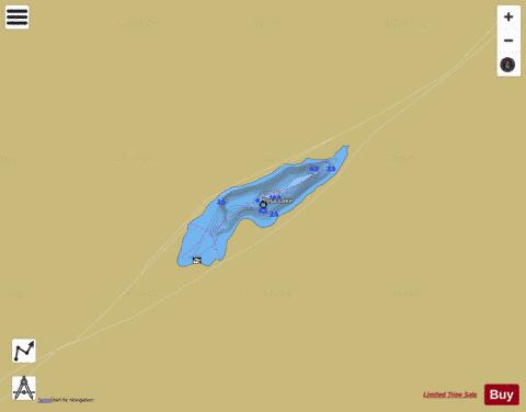 Rosa Lake depth contour Map - i-Boating App