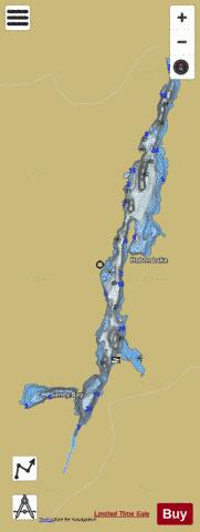 Hobon Lake depth contour Map - i-Boating App