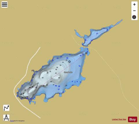 Sleith Lake depth contour Map - i-Boating App