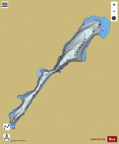 Ogasiwi lake (Dalton) depth contour Map - i-Boating App