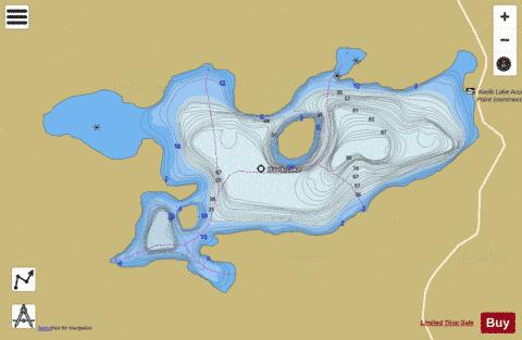 Havik lake depth contour Map - i-Boating App