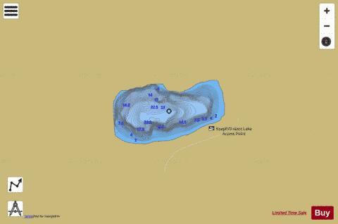 Slant Lake depth contour Map - i-Boating App