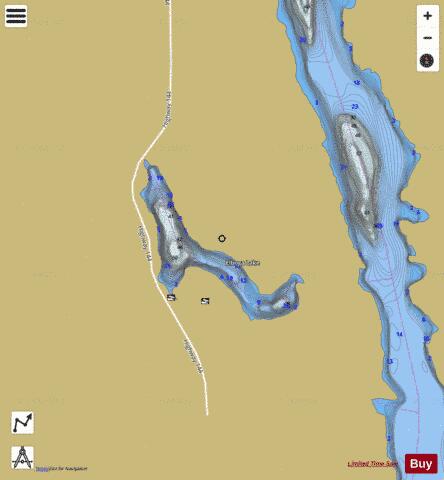 Elboga Lake depth contour Map - i-Boating App