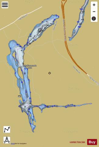 Rock Lake (Cox) depth contour Map - i-Boating App