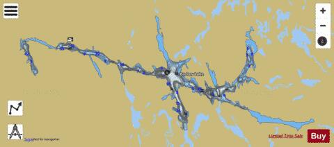 Barlow Lake depth contour Map - i-Boating App