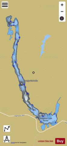 Longpoint Lake depth contour Map - i-Boating App