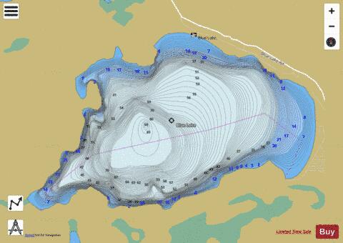 Flavus Lake depth contour Map - i-Boating App