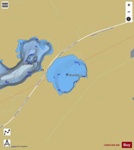 Nixon Lake depth contour Map - i-Boating App