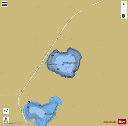 Pritchard Lake depth contour Map - i-Boating App