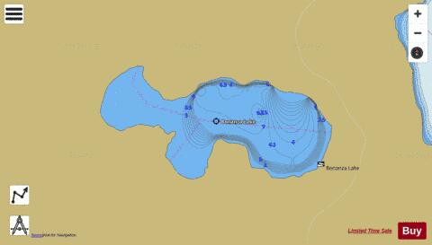 Bonanza Lake depth contour Map - i-Boating App