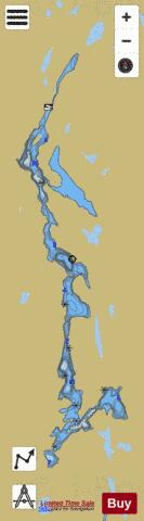 Lorrain Lake depth contour Map - i-Boating App