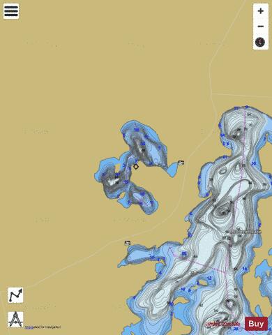 Jimmie Lake depth contour Map - i-Boating App