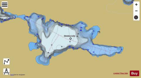 Stratton Lake depth contour Map - i-Boating App