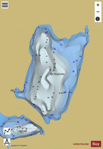 Pringle Lake depth contour Map - i-Boating App