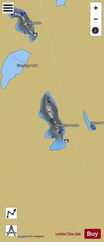 King Fisher Lake #8 depth contour Map - i-Boating App