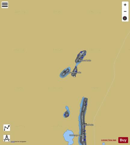 Canvassback lake depth contour Map - i-Boating App