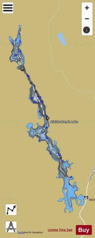 Michiwakenda Lake depth contour Map - i-Boating App