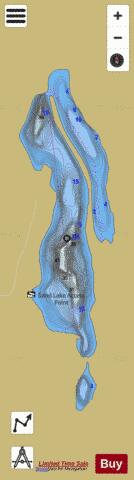 Big Indian Lake depth contour Map - i-Boating App