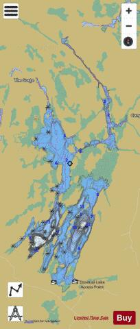 Dovetail Lake depth contour Map - i-Boating App