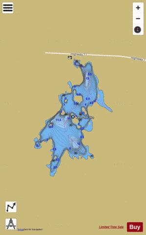 Kemuel Lake depth contour Map - i-Boating App