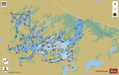 Casino Lake depth contour Map - i-Boating App
