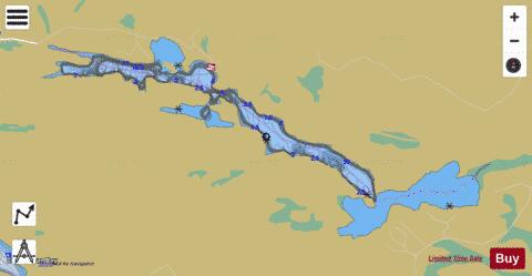 Longpine Lake depth contour Map - i-Boating App
