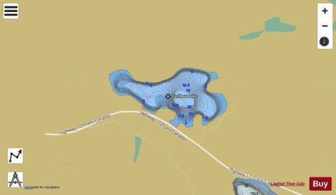 Caribou Lake depth contour Map - i-Boating App
