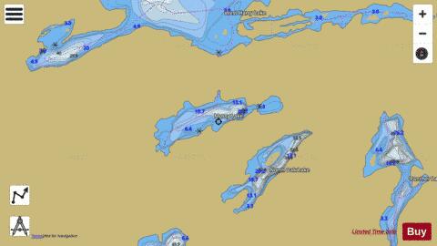 Mossy Lake depth contour Map - i-Boating App