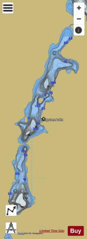 Hangstone Lake depth contour Map - i-Boating App