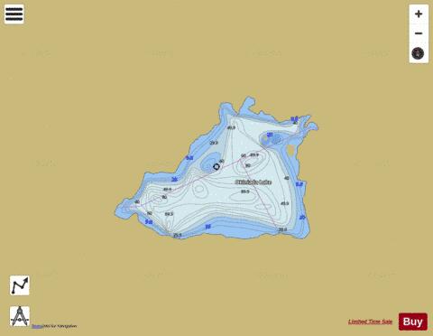 Okiniada Lake depth contour Map - i-Boating App