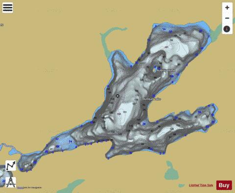 Kimball Lake depth contour Map - i-Boating App