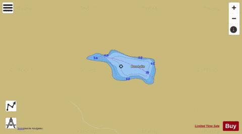 Boss Lake depth contour Map - i-Boating App