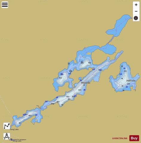 Gavor Lake depth contour Map - i-Boating App