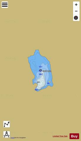 Rodd Lake depth contour Map - i-Boating App