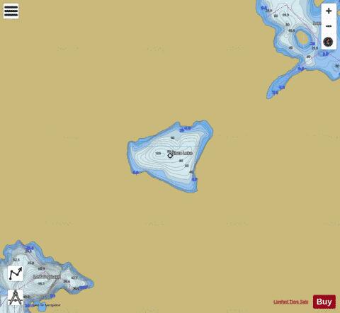 Sisco Lake depth contour Map - i-Boating App