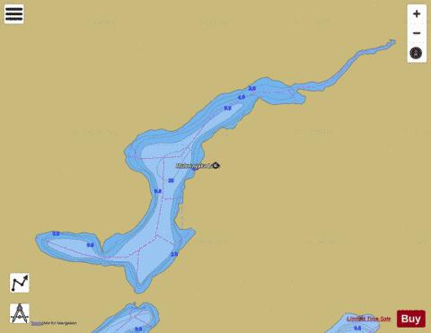 Mubwayaka Lake depth contour Map - i-Boating App