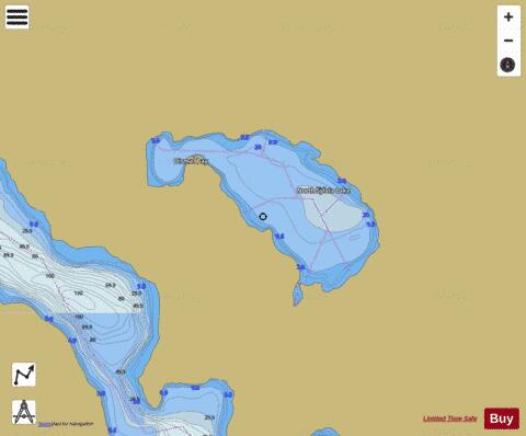 North Sylvia Lake depth contour Map - i-Boating App