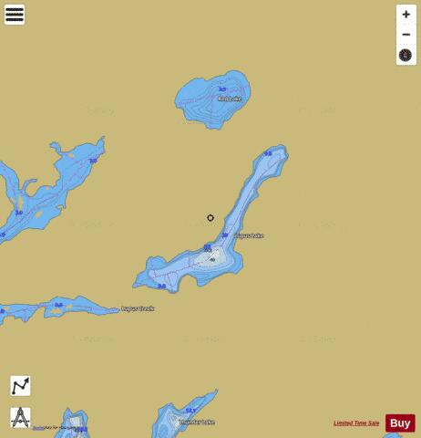 Lupus Lake depth contour Map - i-Boating App