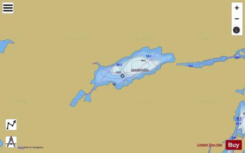 Loucks Lake depth contour Map - i-Boating App