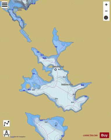 Rathbun Lake depth contour Map - i-Boating App