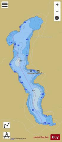 Salmon Trout Lake depth contour Map - i-Boating App