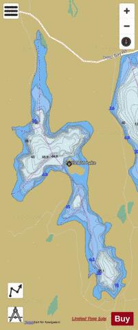 Little Bob Lake depth contour Map - i-Boating App