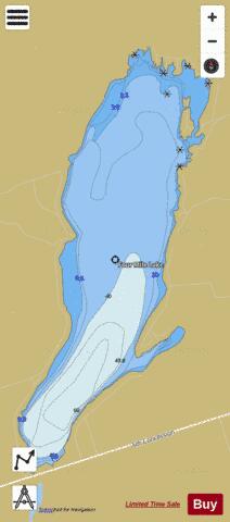 Four Mile Lake depth contour Map - i-Boating App